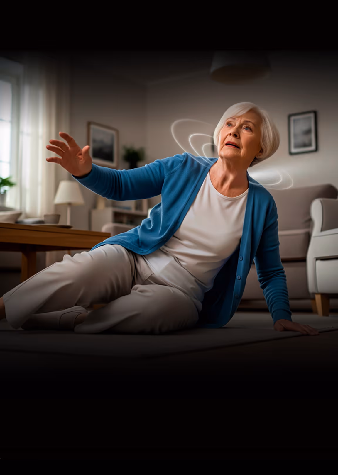 Senses a hard fall and automatically sends an alert to emergency contacts for immediate assistance.