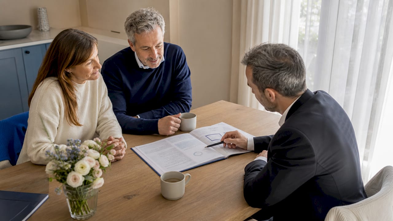 Un couple en pleine réflexion sur la gestion et la transmission de leur patrimoine