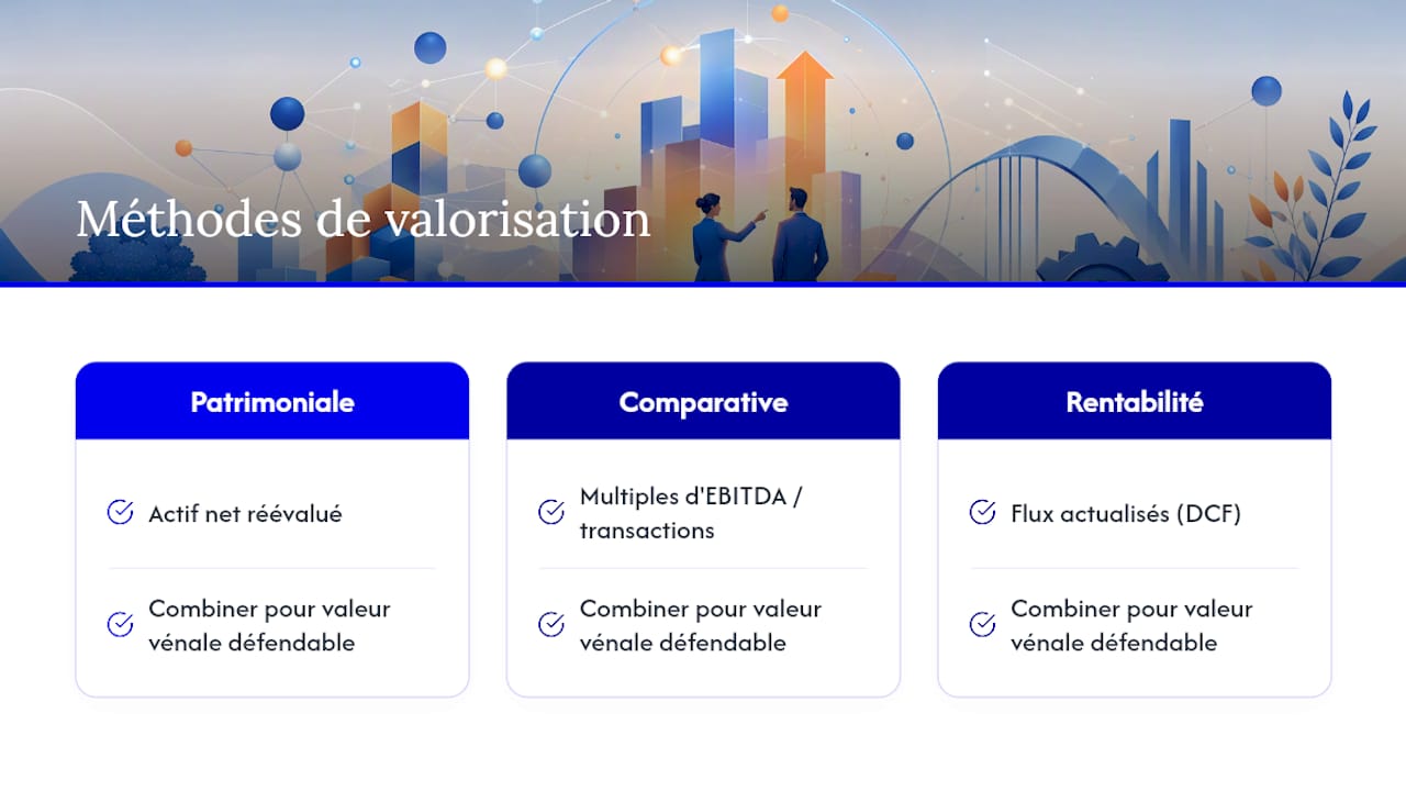 Tableau comparatif des trois principales méthodes d’évaluation