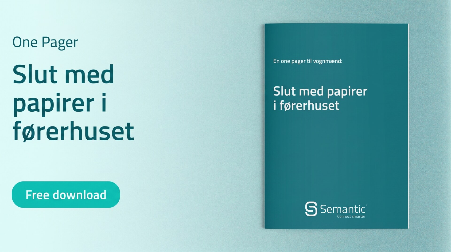 One Pager: eFTI for vognmænd