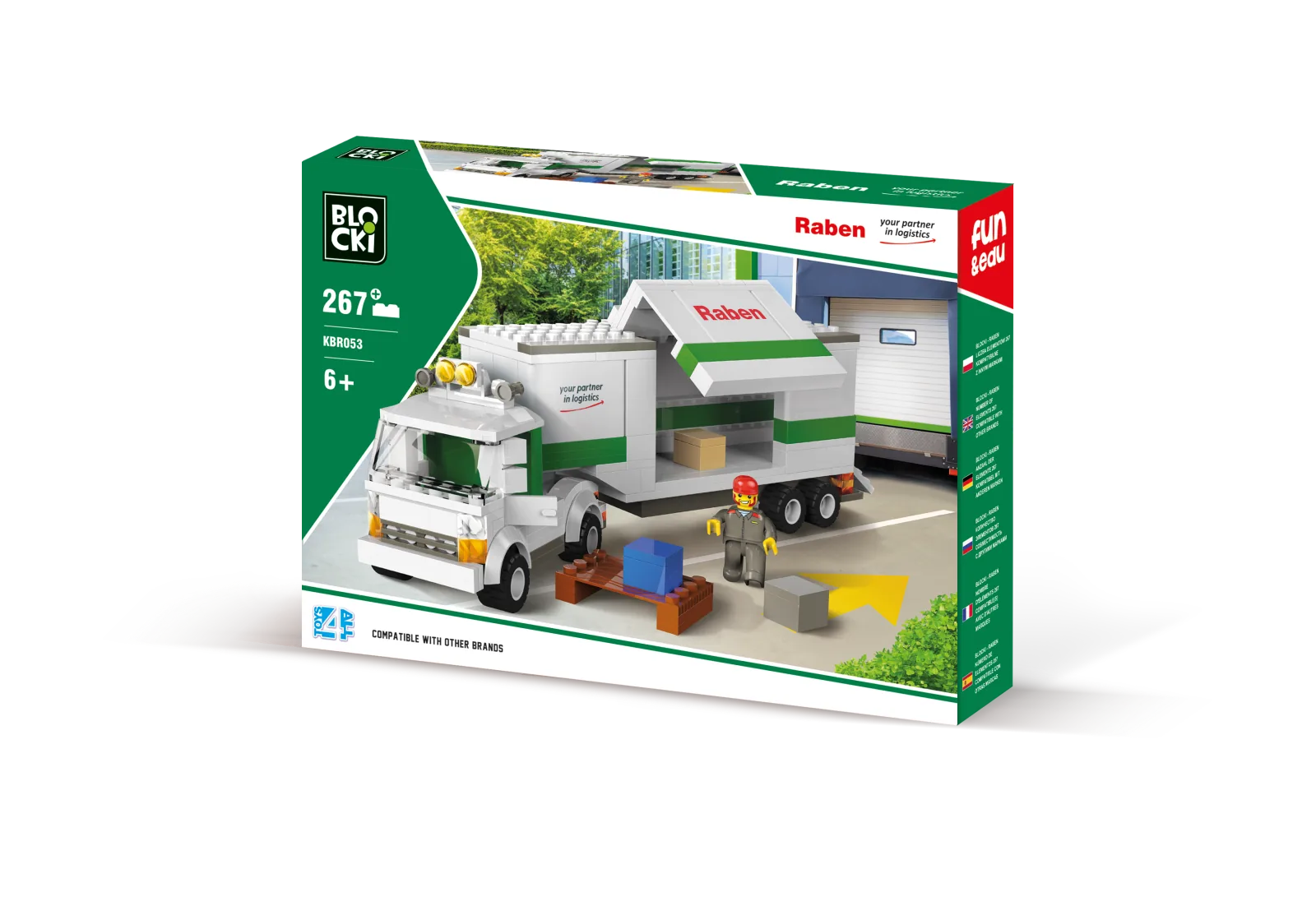 Raben distribution truck brick set