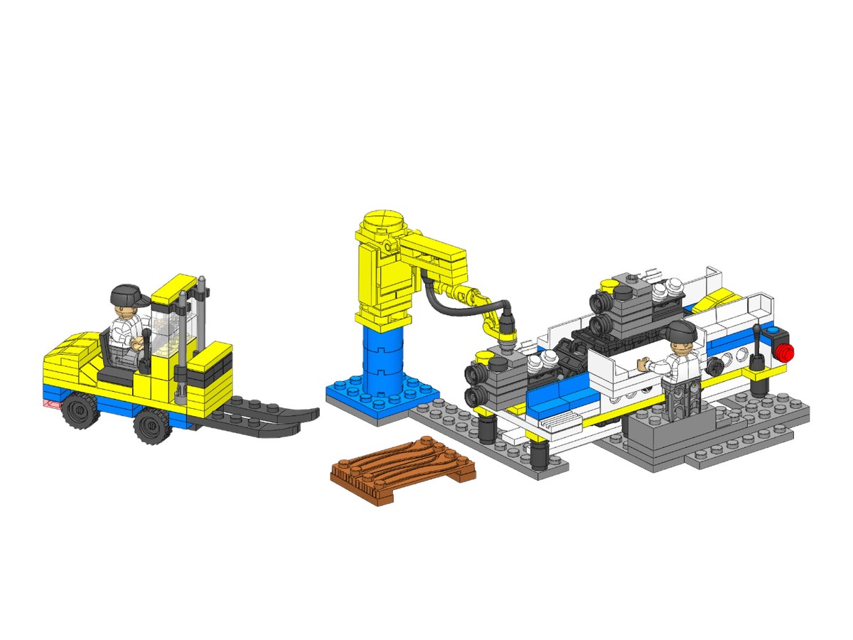 Brick set design: industrial manipulator for Dalmec