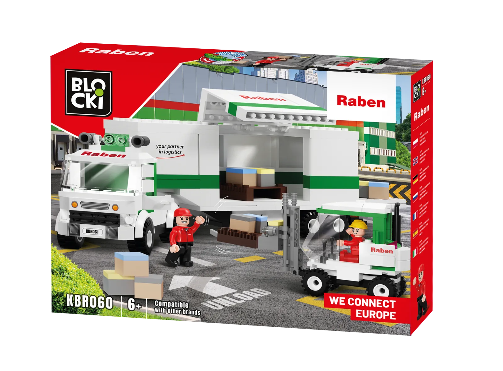 Raben delivery truck brick set