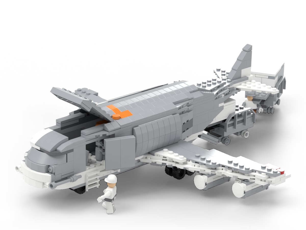 Brick set design: cargo aircraft for Melmak agency