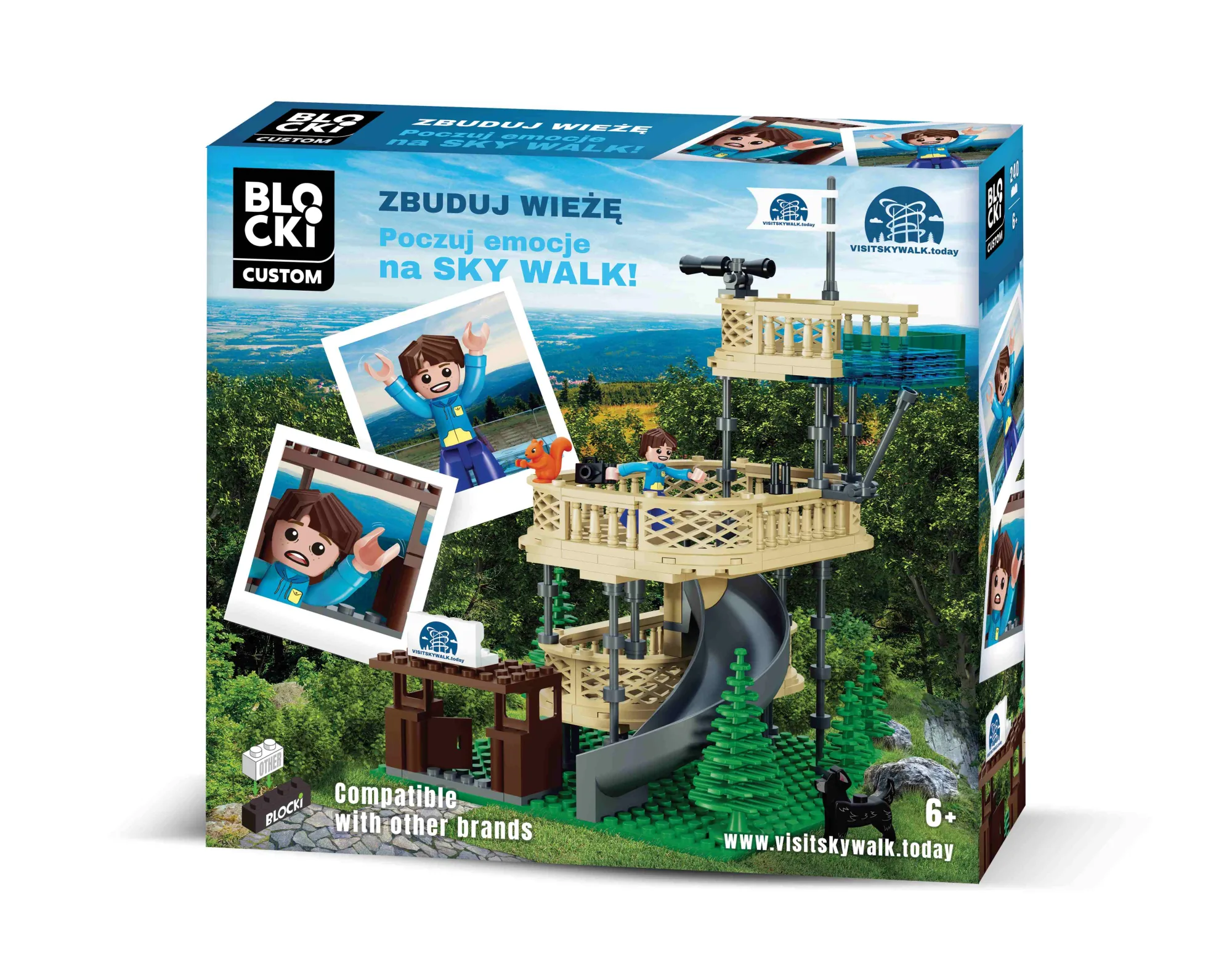 Pudełko zestawu Blocki z wieżą widokową Sky Walk