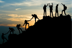 People supporting one another photo