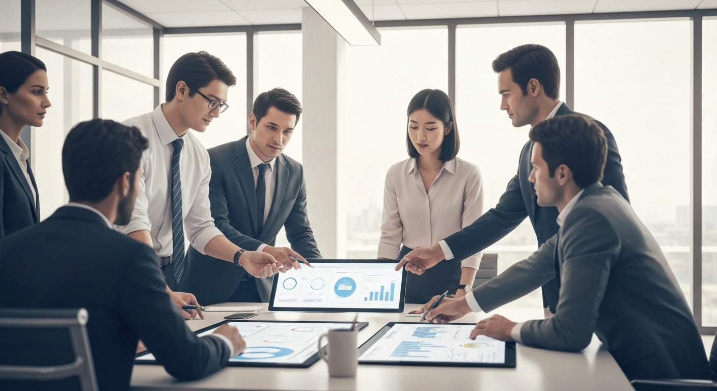 Team designing ABM strategy