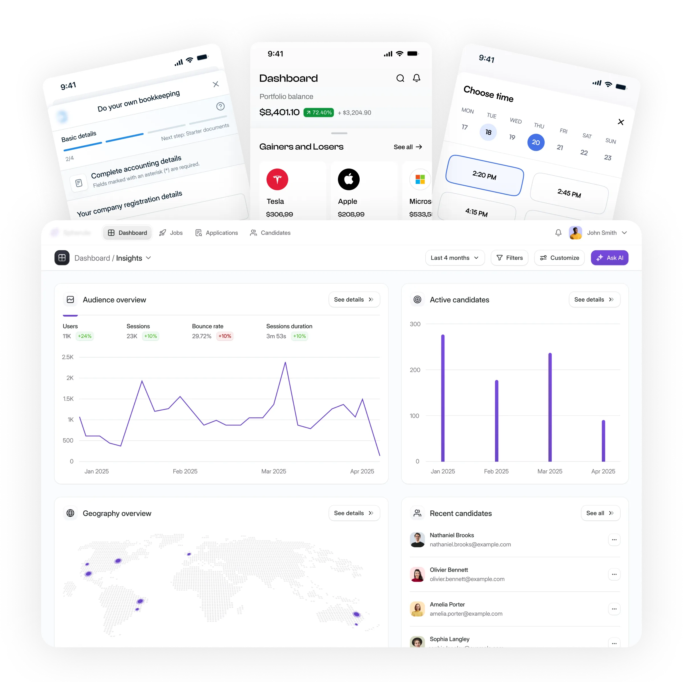 Unicornity portfolio Mobile