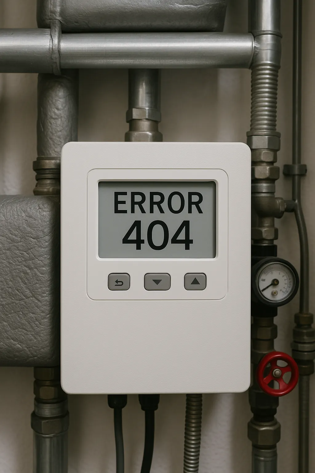 Fehler auf Display einer Heizungsanlage