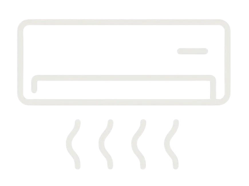 Gezeichnete Klimaanlage