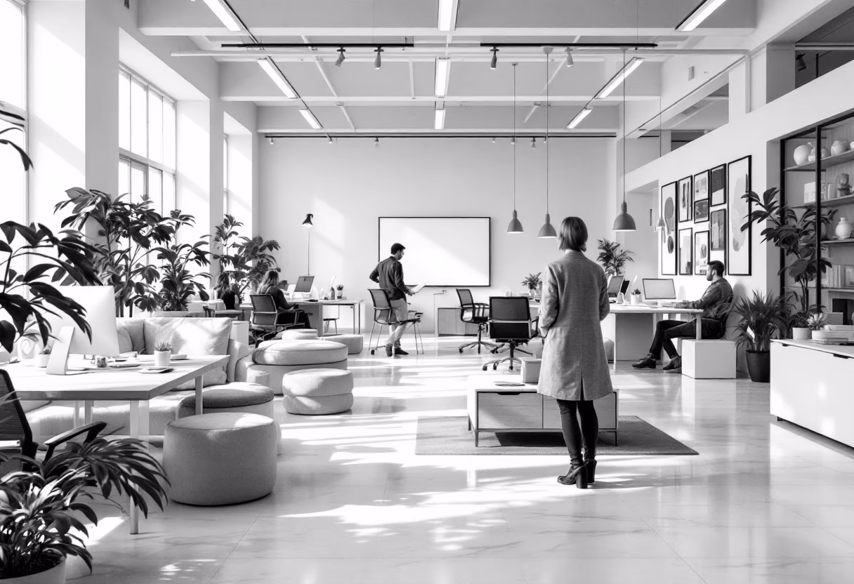 [background image] image of busy office environment (for an hr tech)