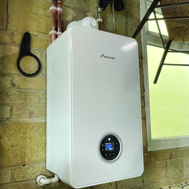 boiler installation bath