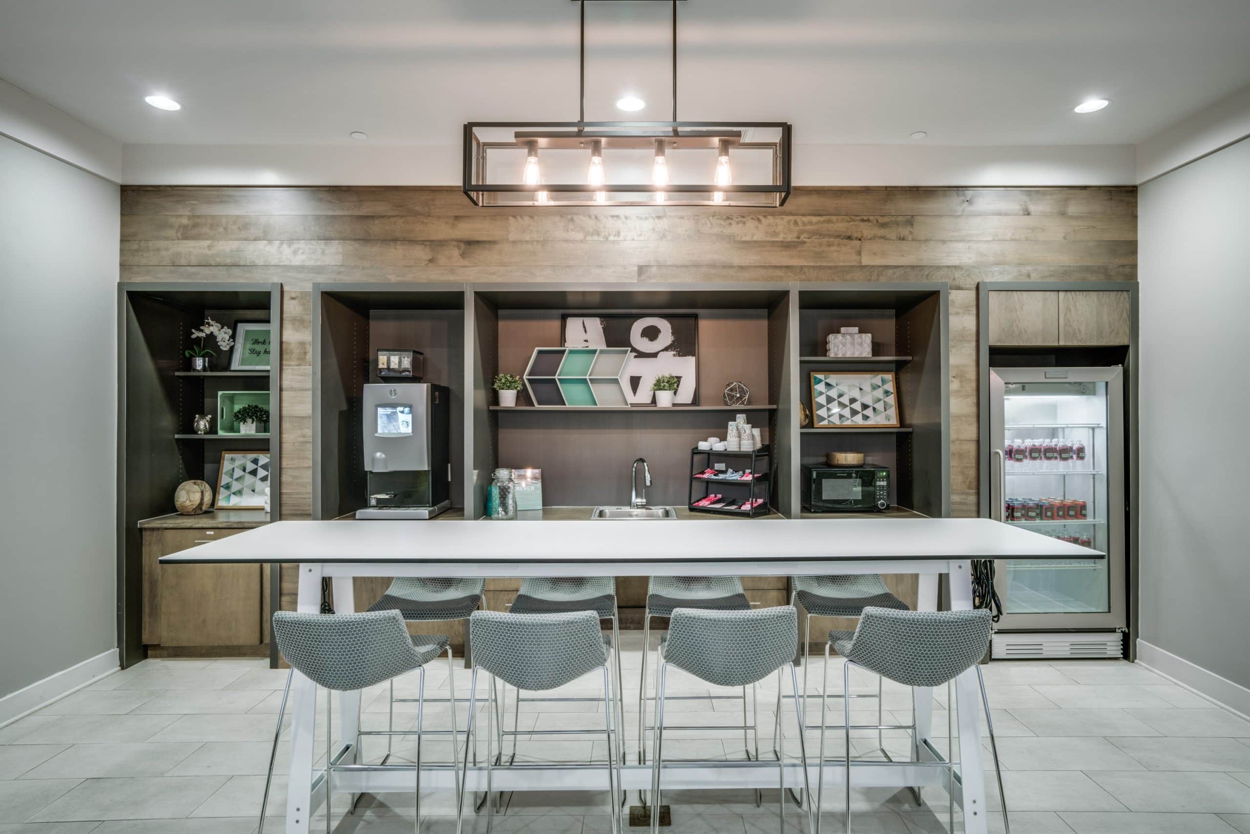 Clubhouse with coffee bar
