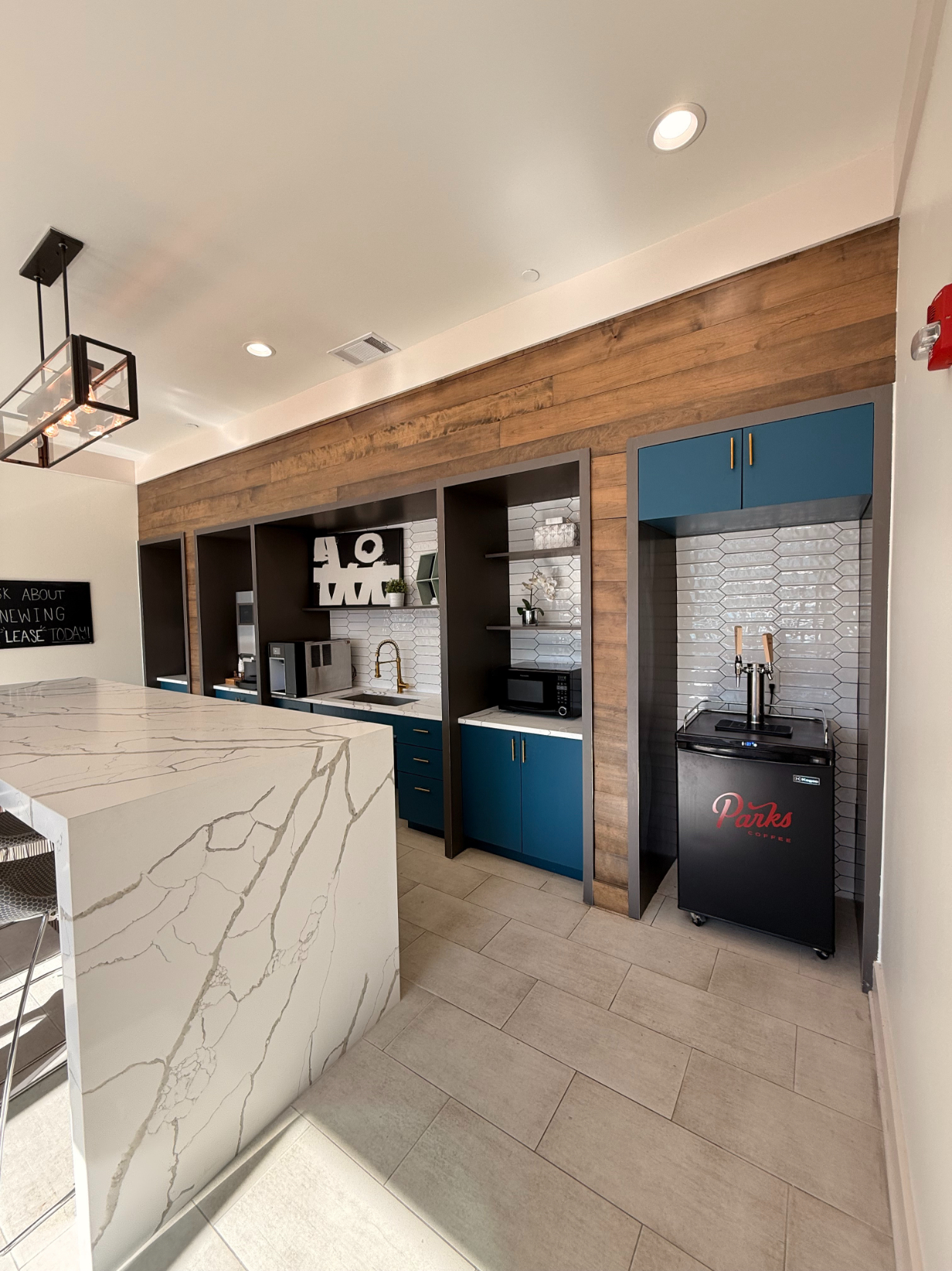 Clubhouse with coffee bar