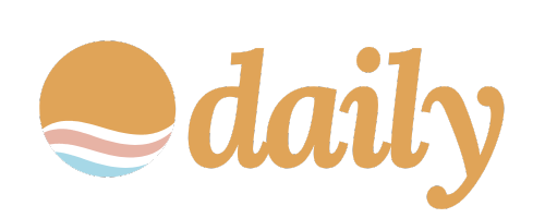 Daily logo with stylised wave circle to the left of the word 'daily' in lowercase serif font.