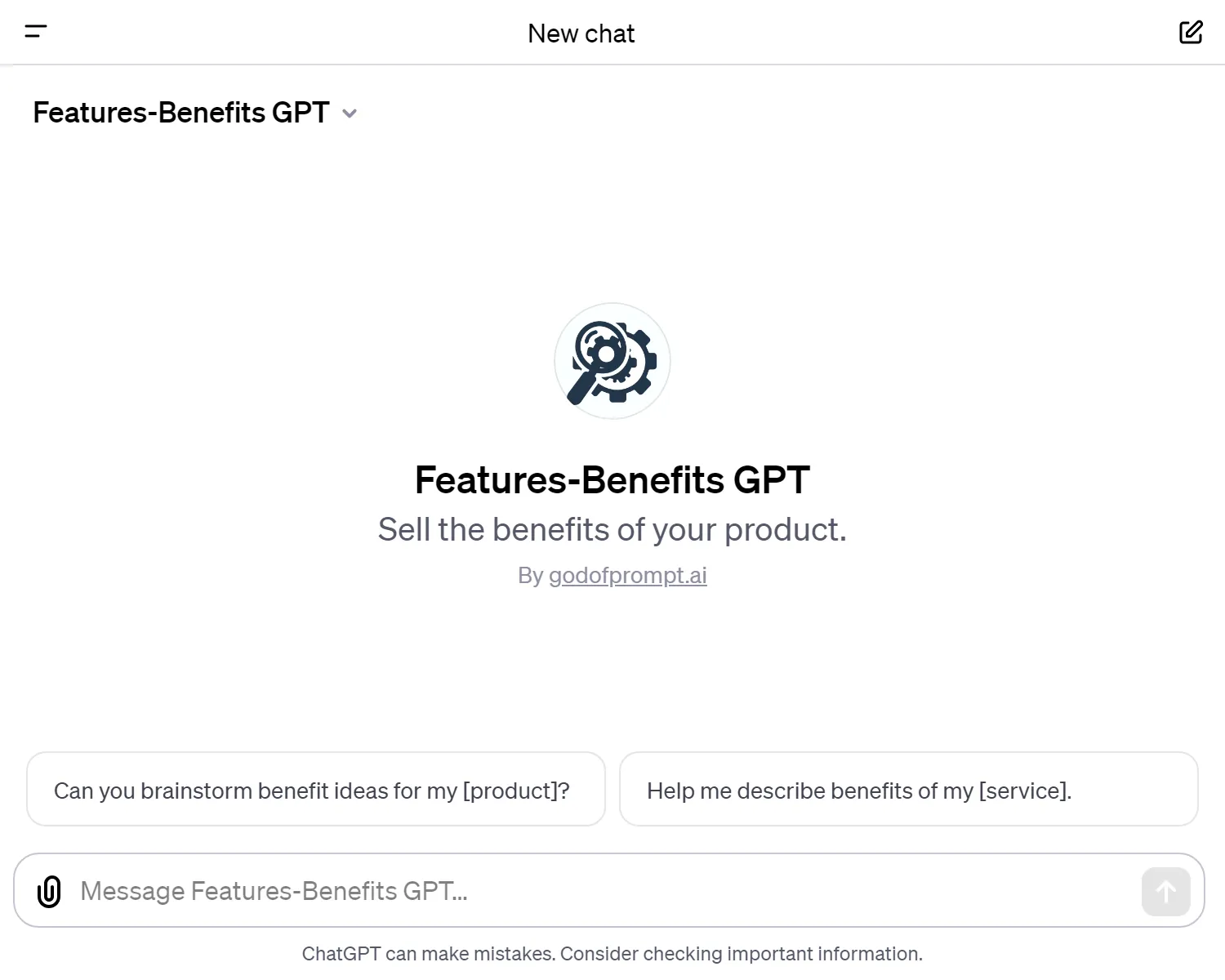 Features-Benefits GPT