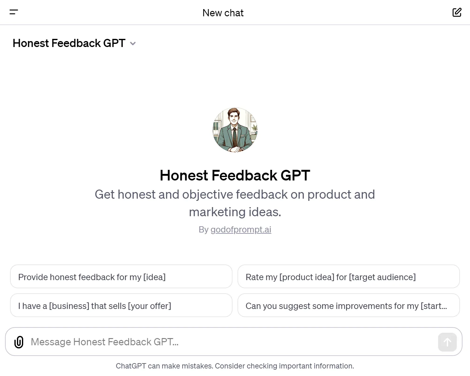 Honest Feedback GPT