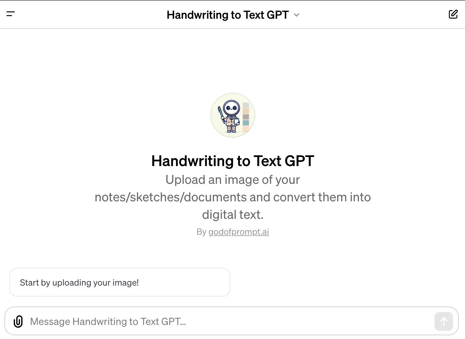 Handwriting to Text GPT