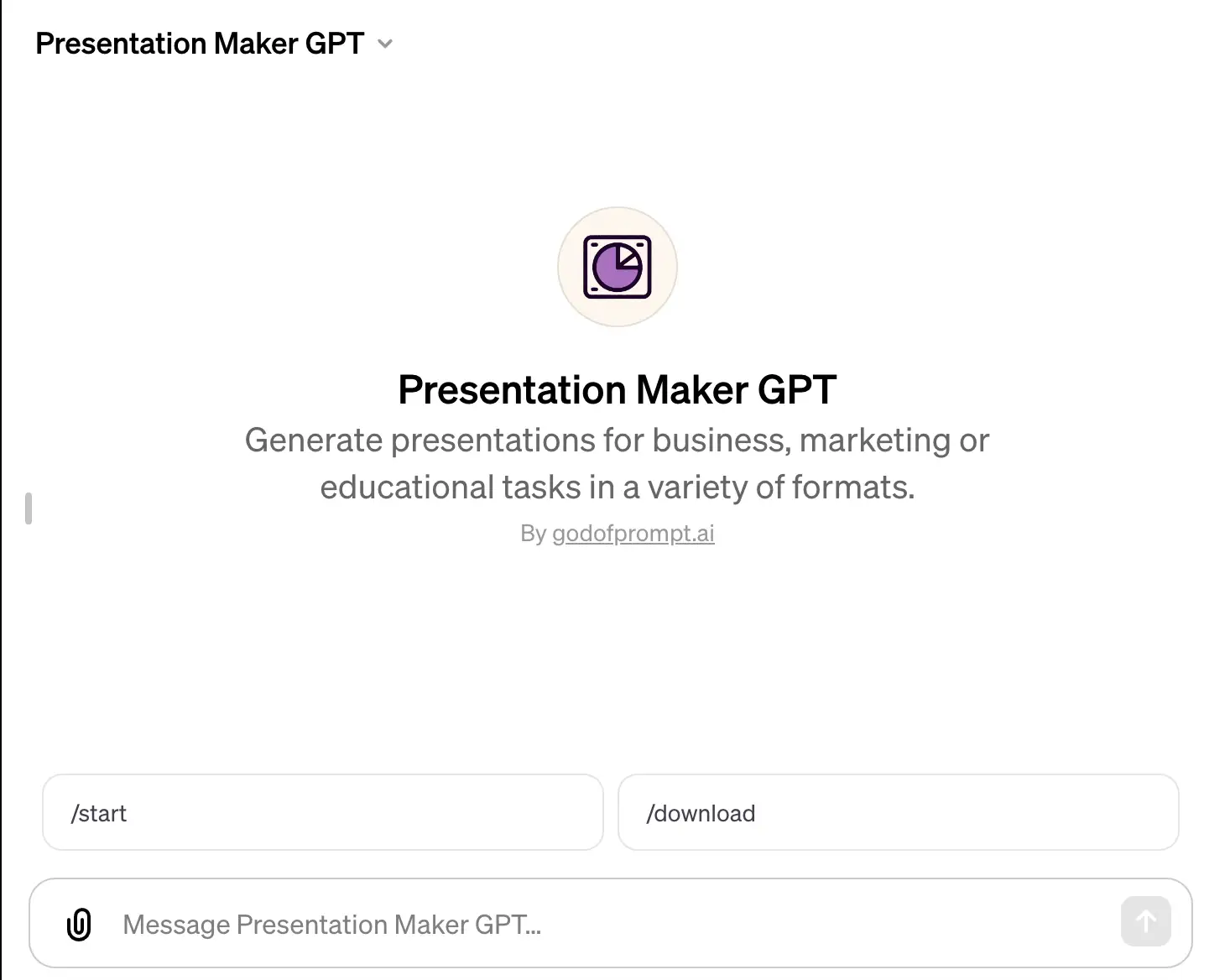 Presentation Maker GPT