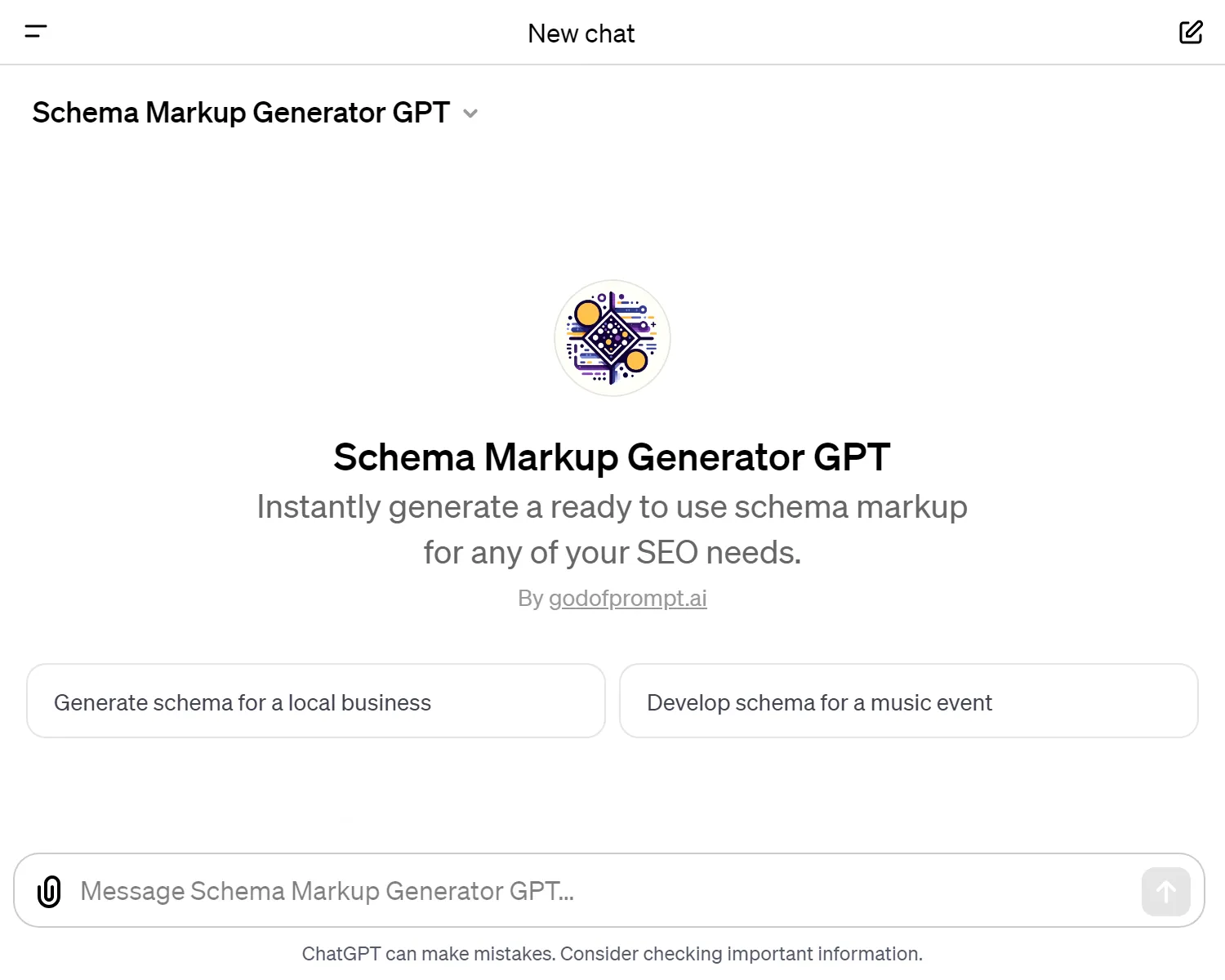 Schema Markup Generator GPT
