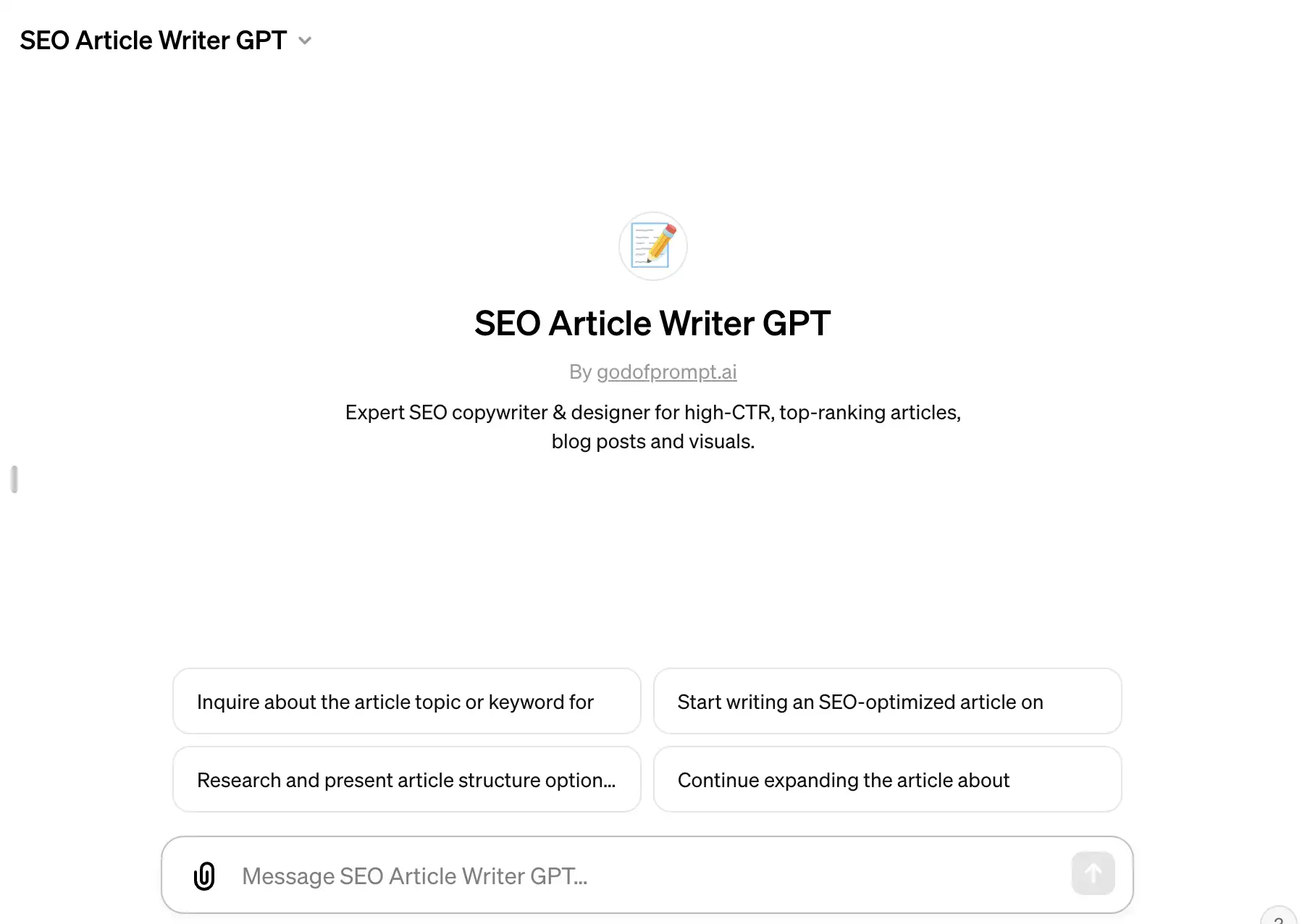 Expert SEO Article Writer
