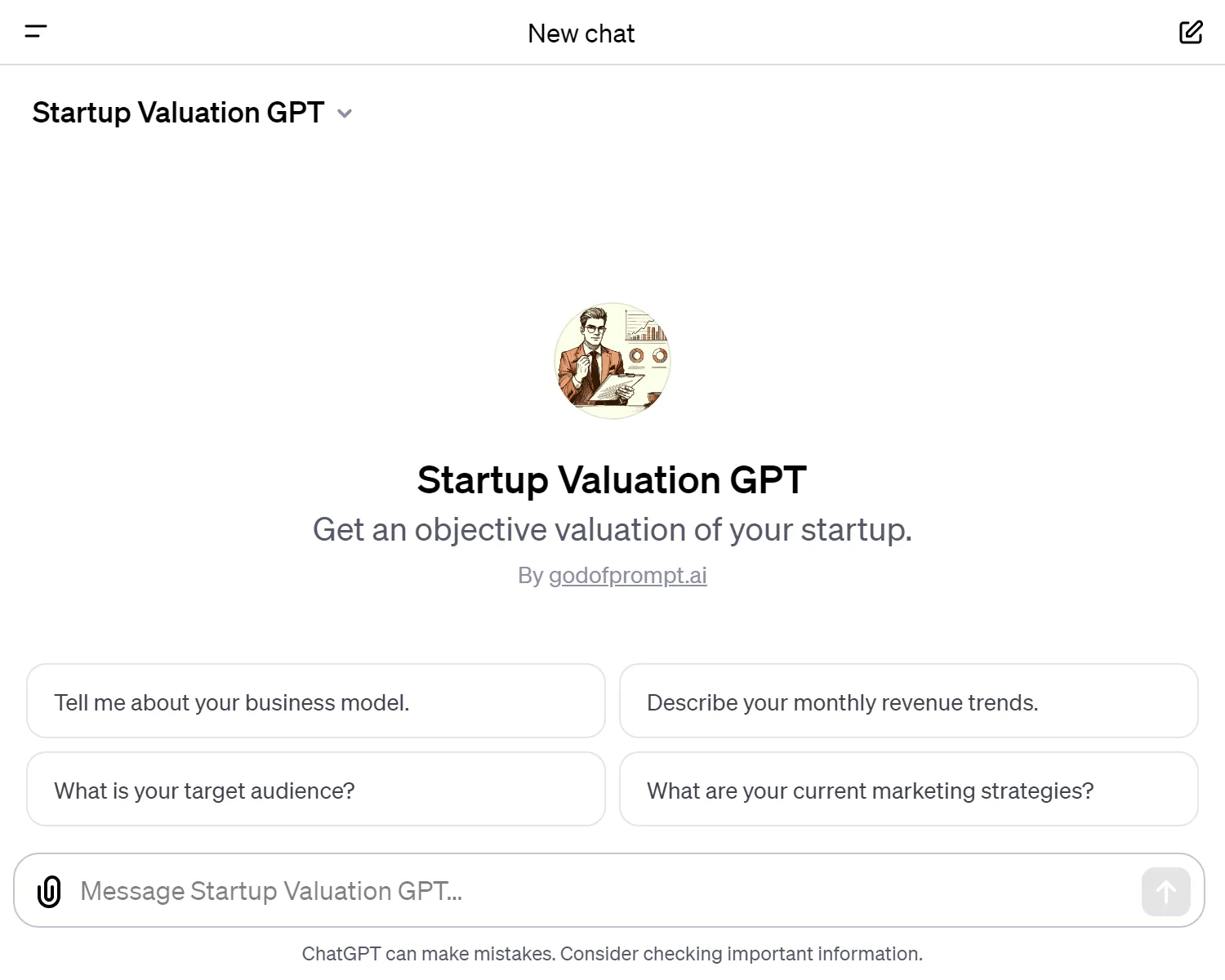 Startup Valuation GPT