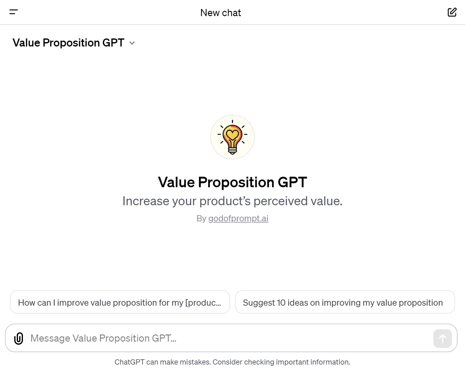 Value Proposition GPT