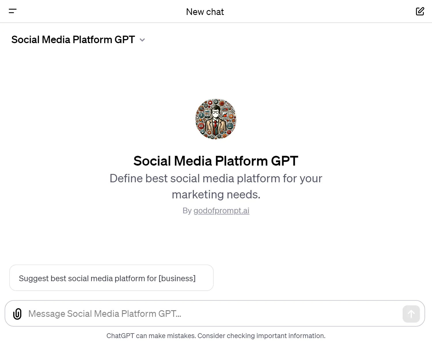 Social Media Platform GPT