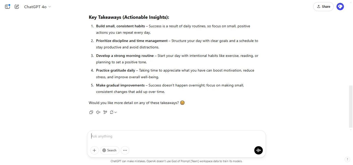 Identify Key Takeaways