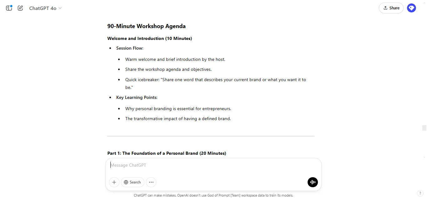 Webinars and Workshops