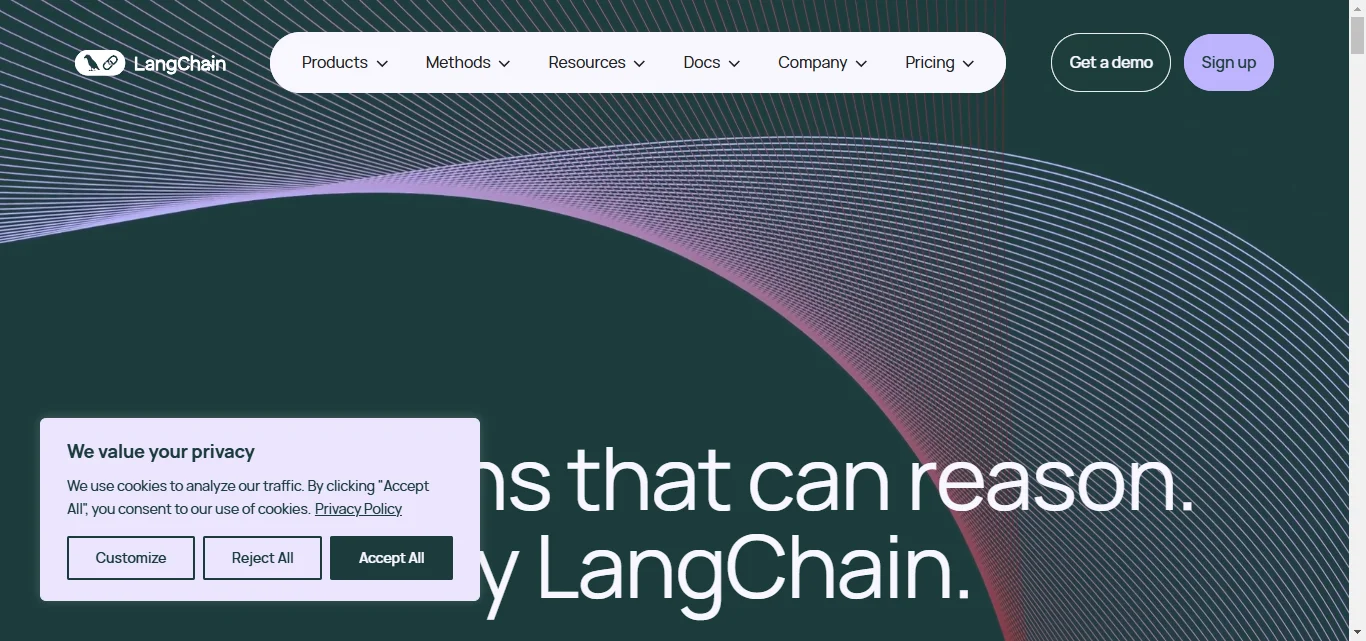 LangChain homepage
