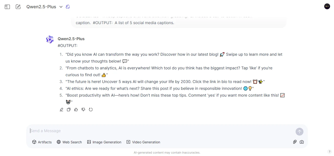 Write Social Media Captions