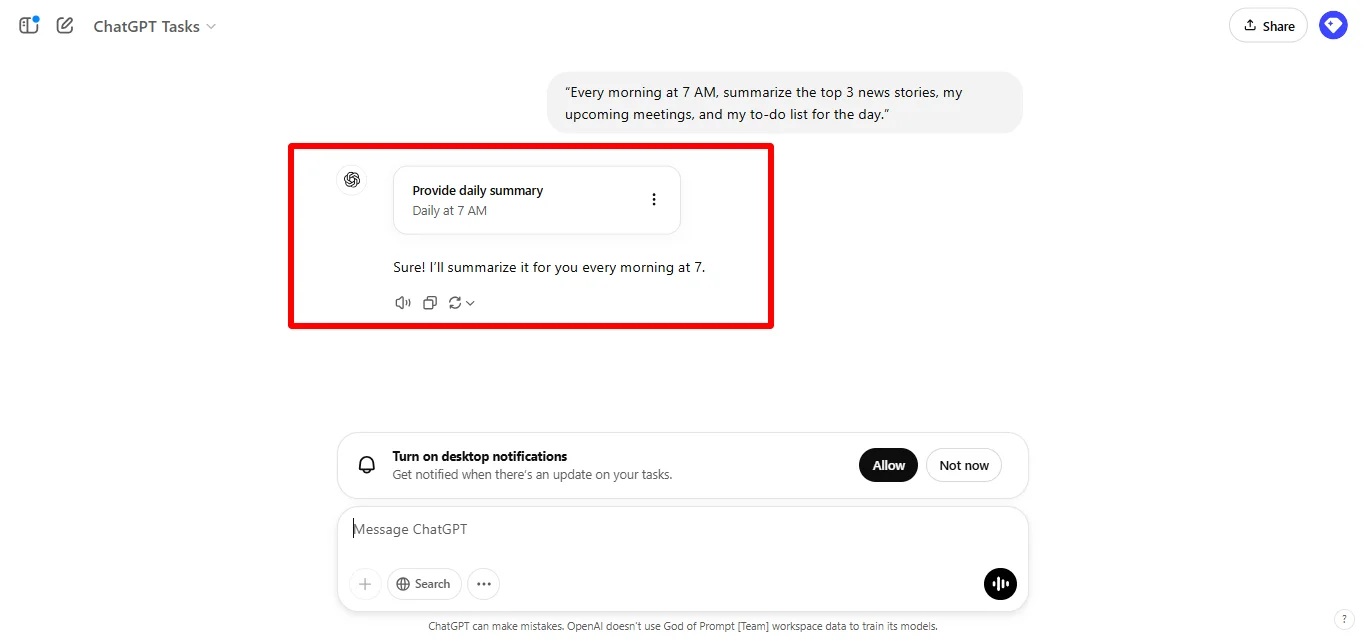 Get a Personalized Daily Summary