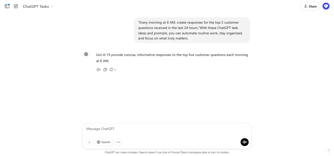 Automate Customer Support and FAQs