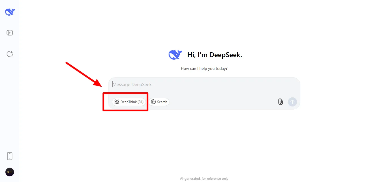 DeepSeek’s Official Website