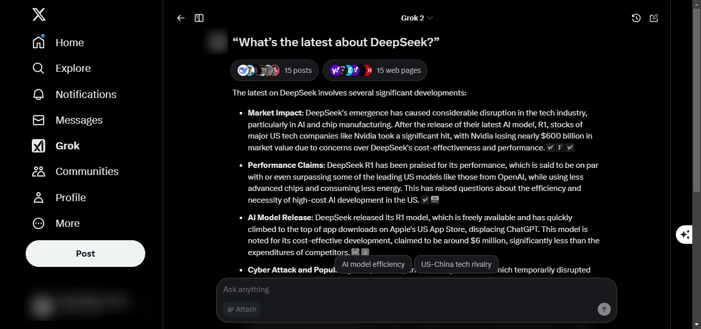 Testing Grok AI’s Real-Time Search Feature