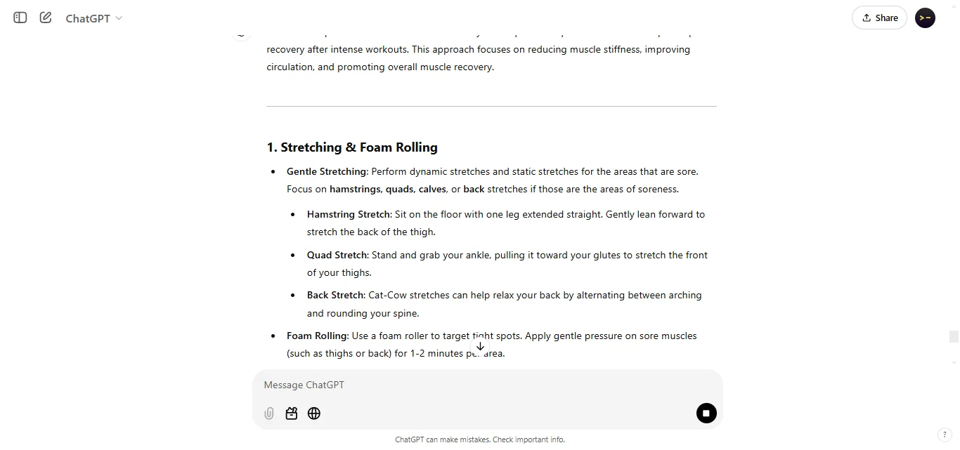 Provide Recovery Tips for Sore Muscles