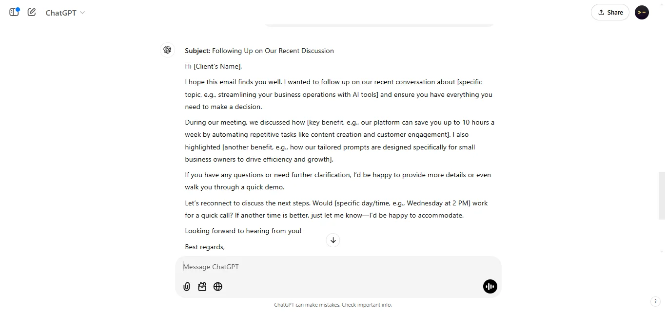 Write a Follow-Up Email