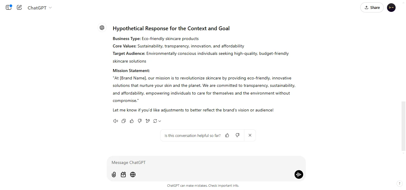 Write a Mission Statement