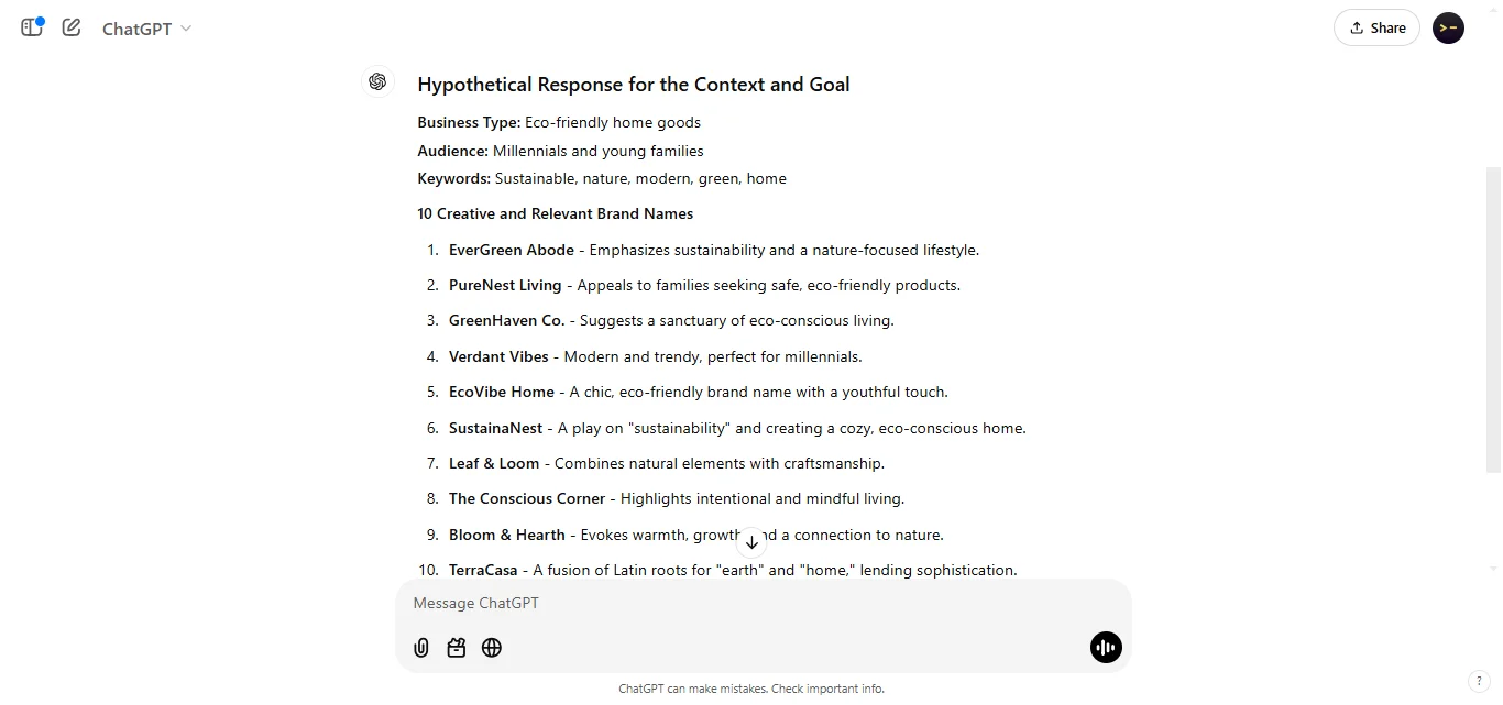 Develop a Brand Name