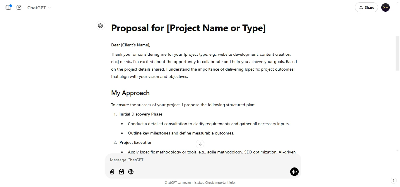 Write a Client Proposal