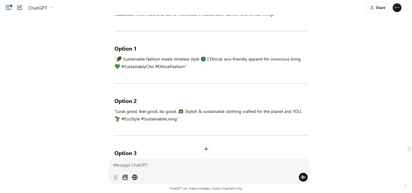 Optimize Profile Bios