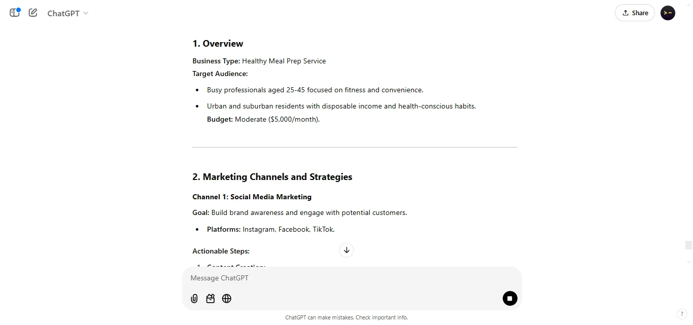 Develop a Marketing Strategy