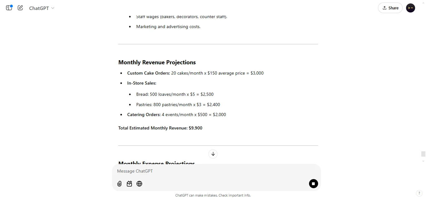 Create a Financial Forecast