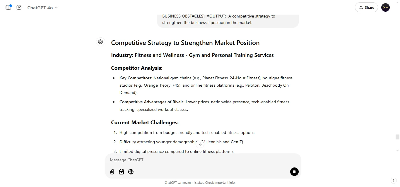 Addressing Competition in the Market