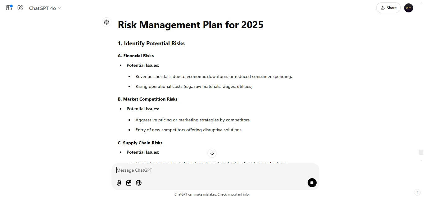 Address risk management