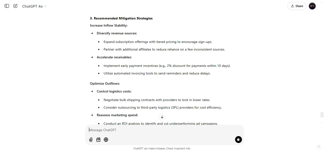Identify Cash Flow Risks