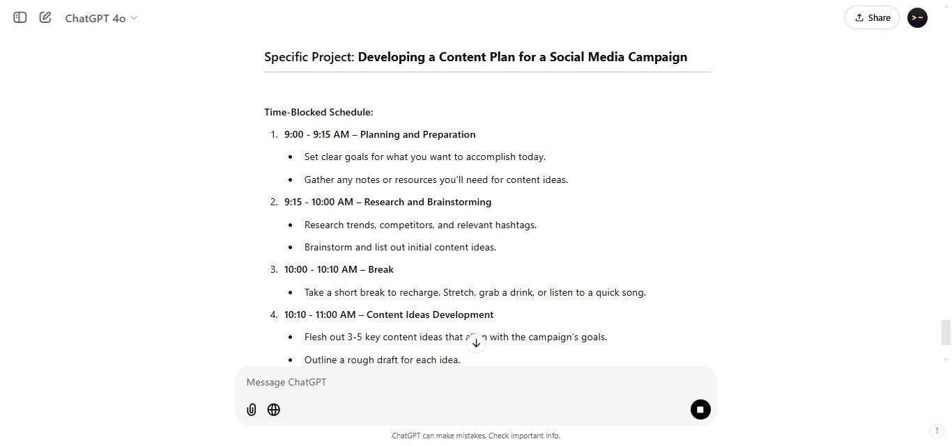 pratical time blocking