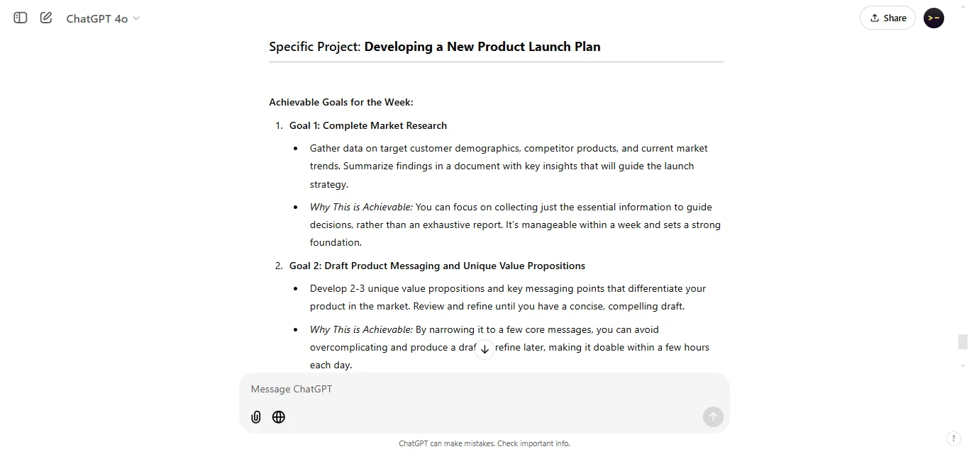 setting short term goals