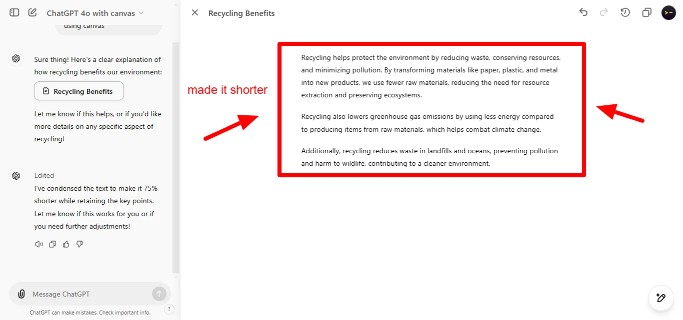 Add Relatable Examples Using ChatGPT Canvas edited response